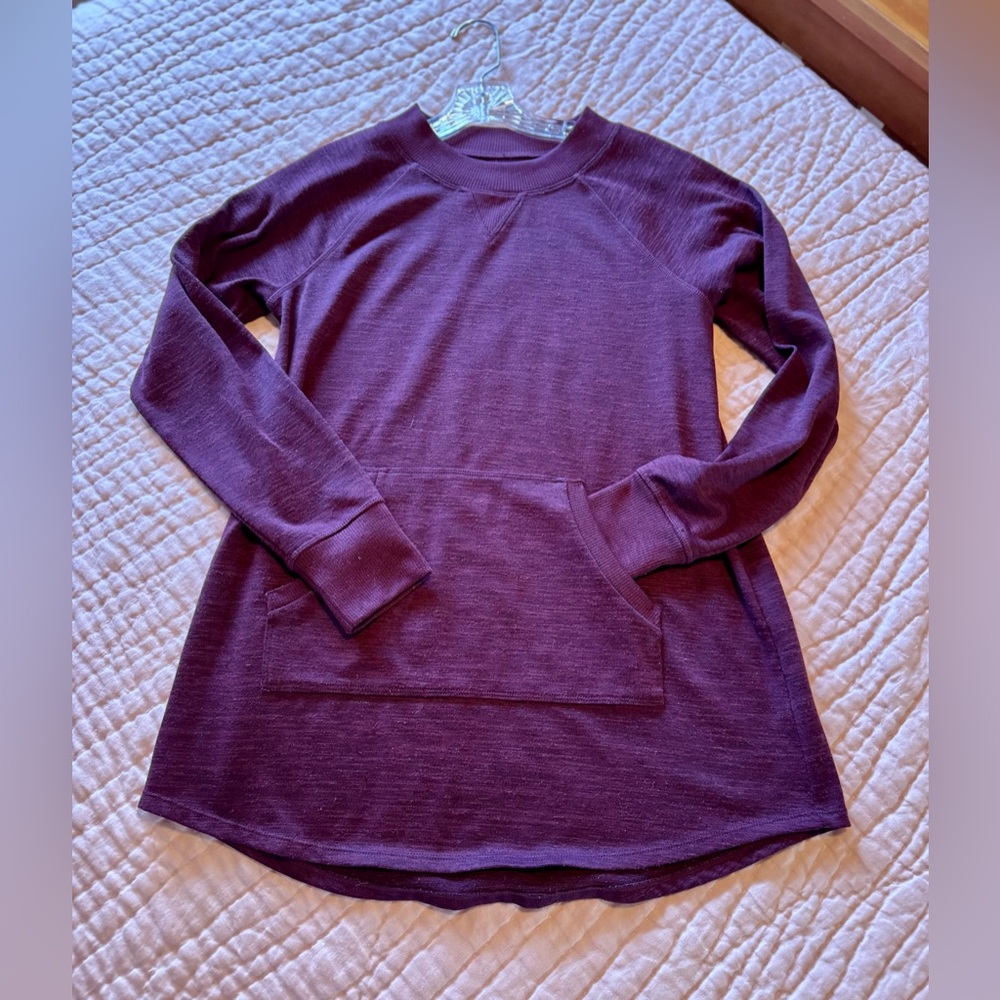 Title Nine Universal Crew Neck Tunic Sweatshirt Top Purple Size M